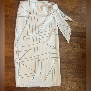 NWT - Miou Muse geometric wrap skirt size m